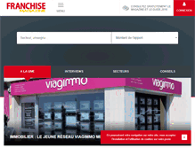 Tablet Screenshot of franchise-magazine.com